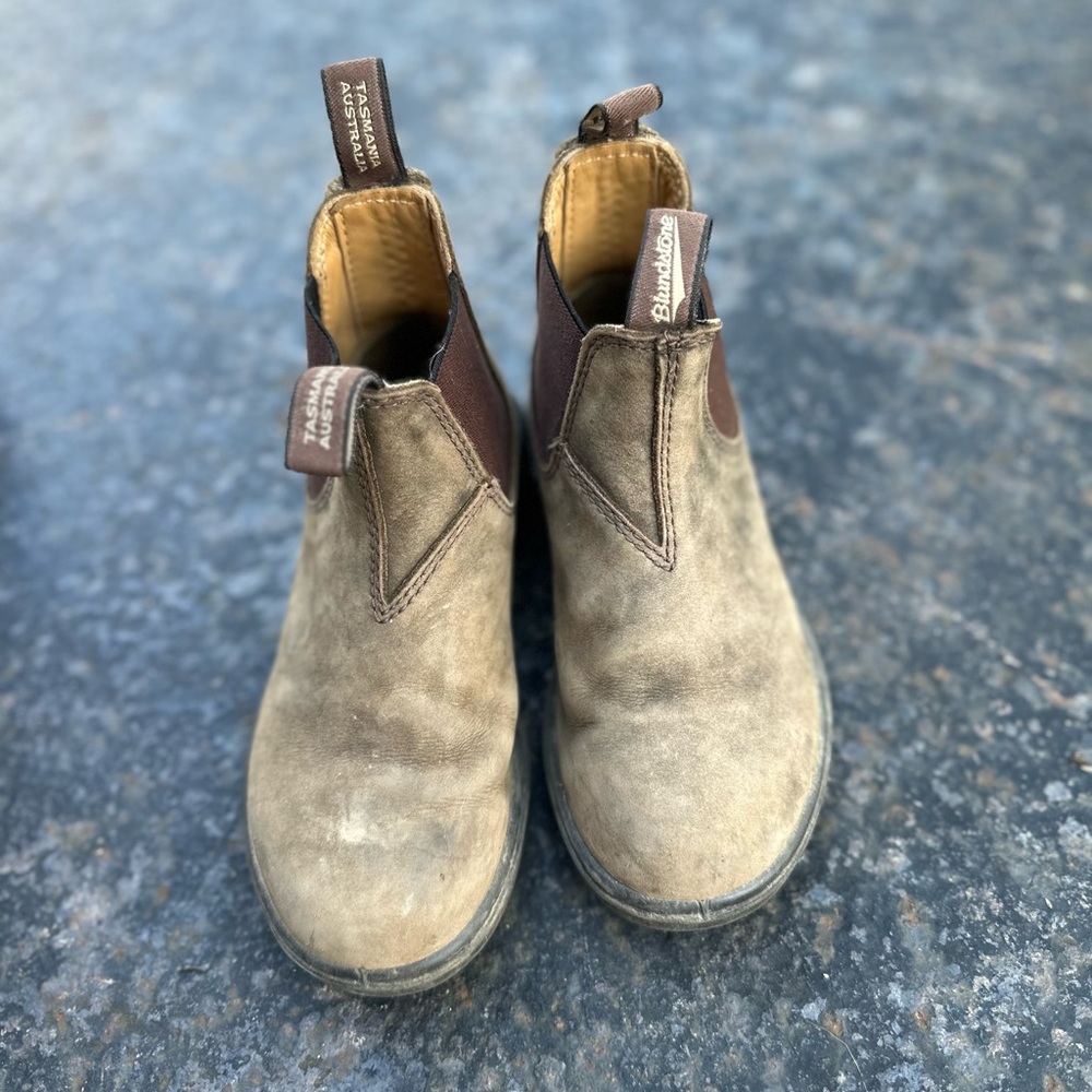 Blundstone Kids Tan Leather Boots